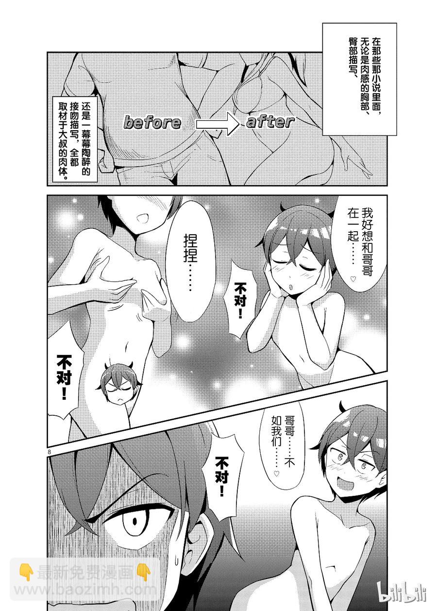 《如果有妹妹就好了@comic》16 第16话 一切都是为了小说 第8页
