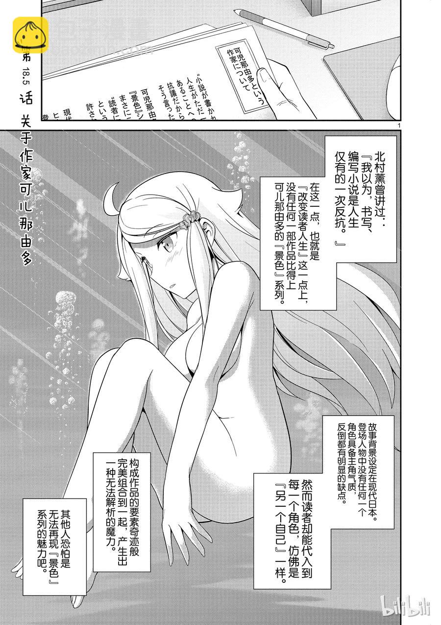 《如果有妹妹就好了@comic》18 第18话 可儿那由多的工作情景 第18.5话 作家可儿那由多的介绍 第35页