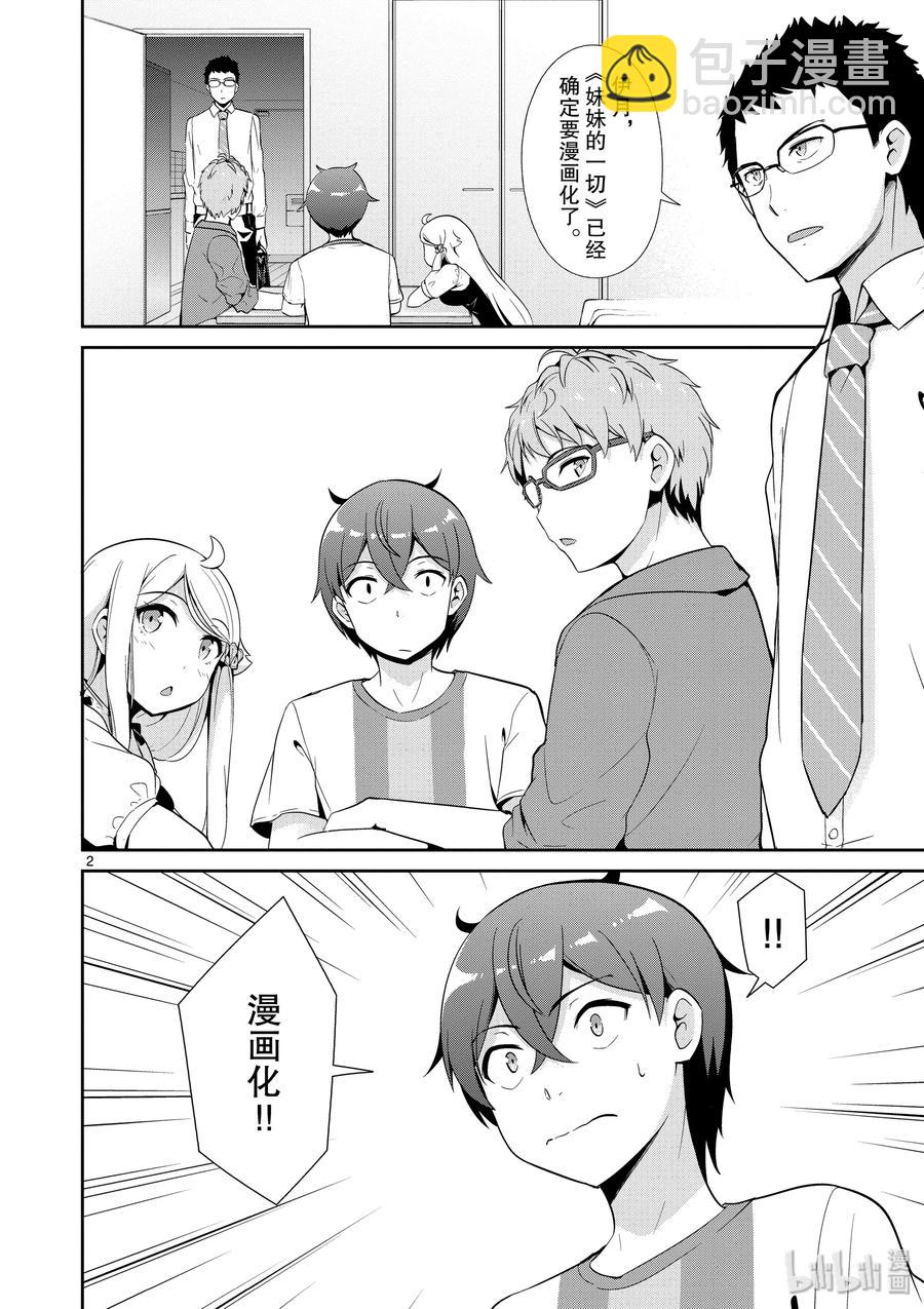 《如果有妹妹就好了@comic》34 第34话 漫画化 第2页