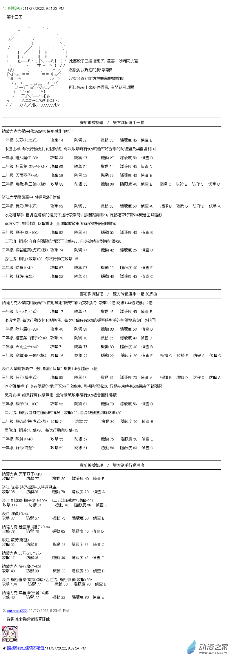 《战车道-荣冠之路》第13回 弱者的战车道 第1页