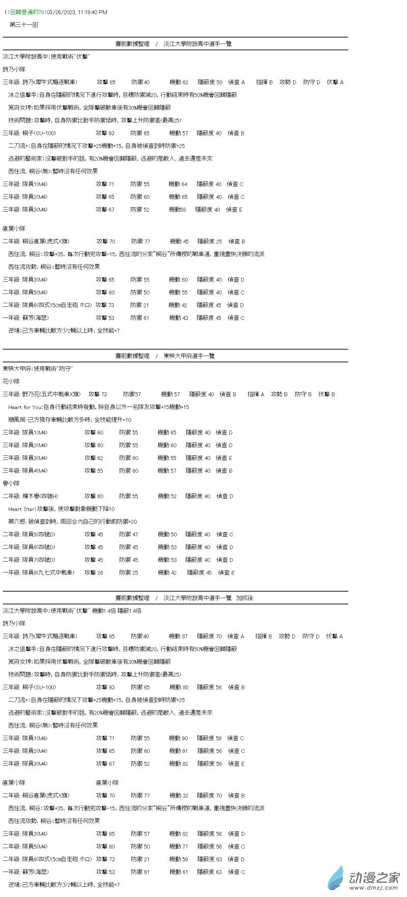 《战车道-荣冠之路》第31回 “运”的问题 第1页