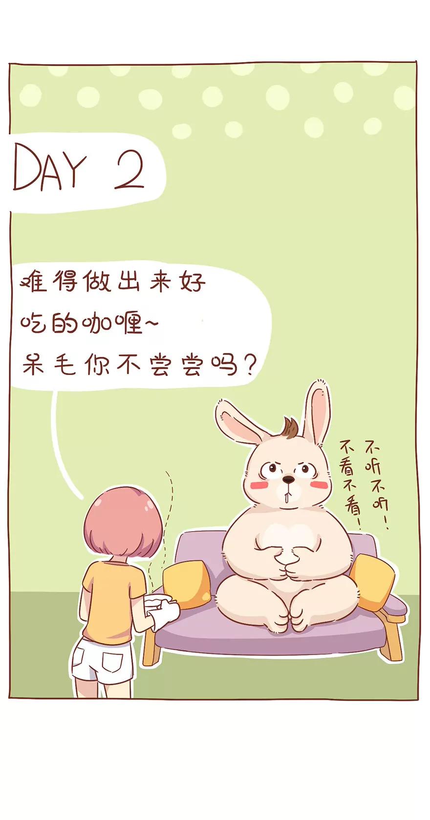 《米米和呆毛兔》呆毛的减肥法 第3页