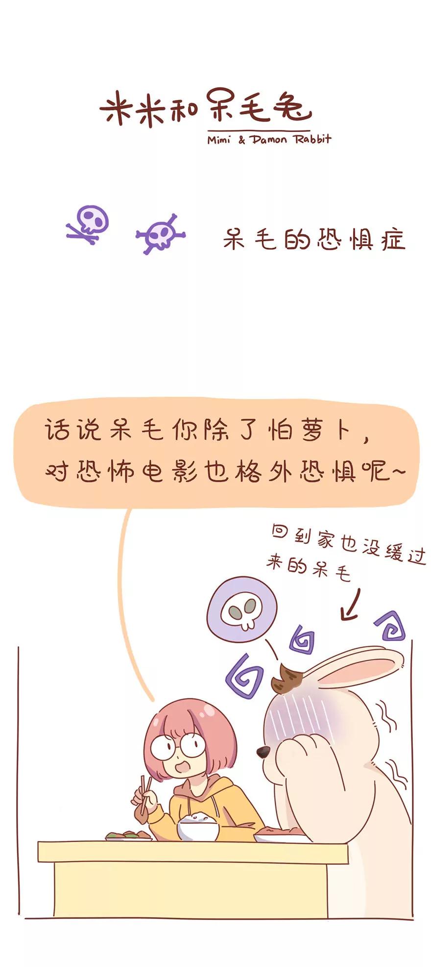 《米米和呆毛兔》呆毛的恐惧症 第1页