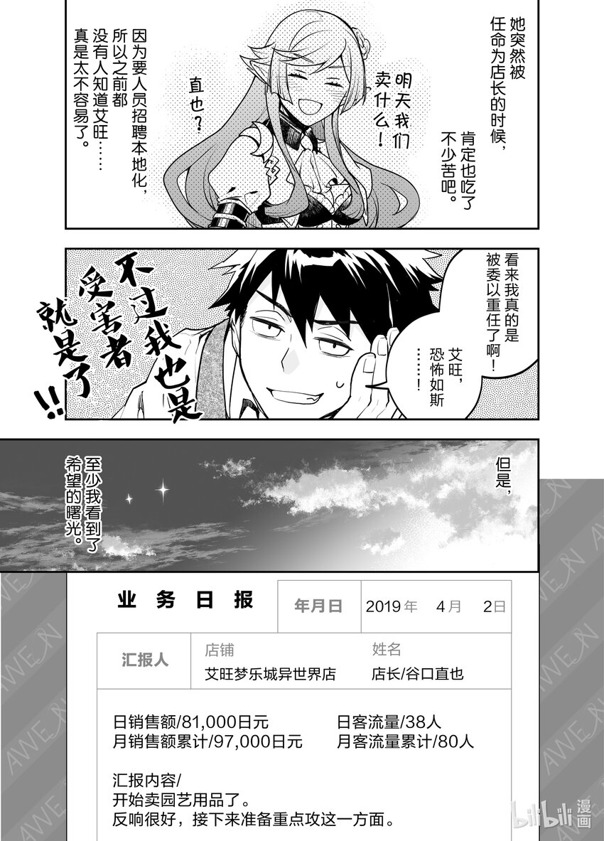 《艾旺梦乐城异世界店，今日盛大开业！ THE COMIC》2 新同事前店长好像是精灵族女骑士 第27页