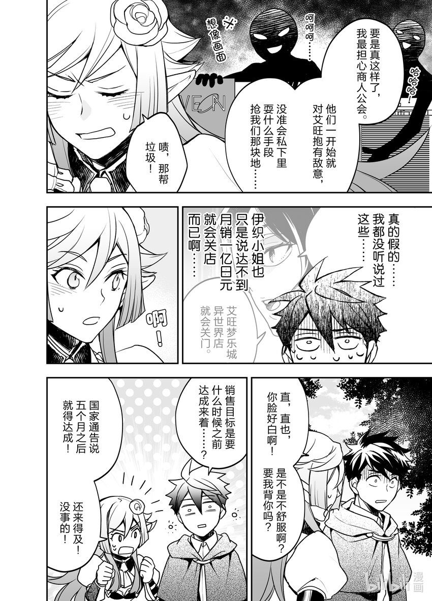 《艾旺梦乐城异世界店，今日盛大开业！ THE COMIC》5 到了异世界的城镇，魔法好厉害啊。 第12页