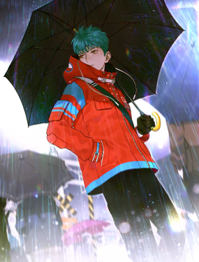 《雨中骑士》漫画封面图 - tl漫画