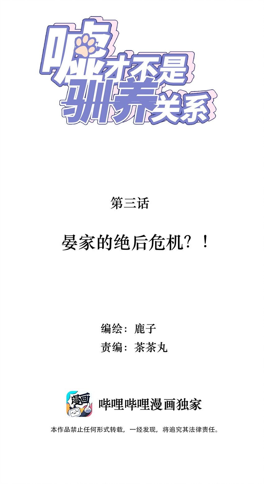 《嘘！才不是驯养关系》003 晏家的绝后危机？！ 第2页
