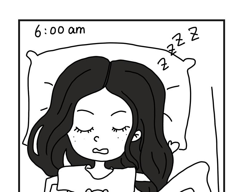 《在校女大学生》下雨的早晨 第1页