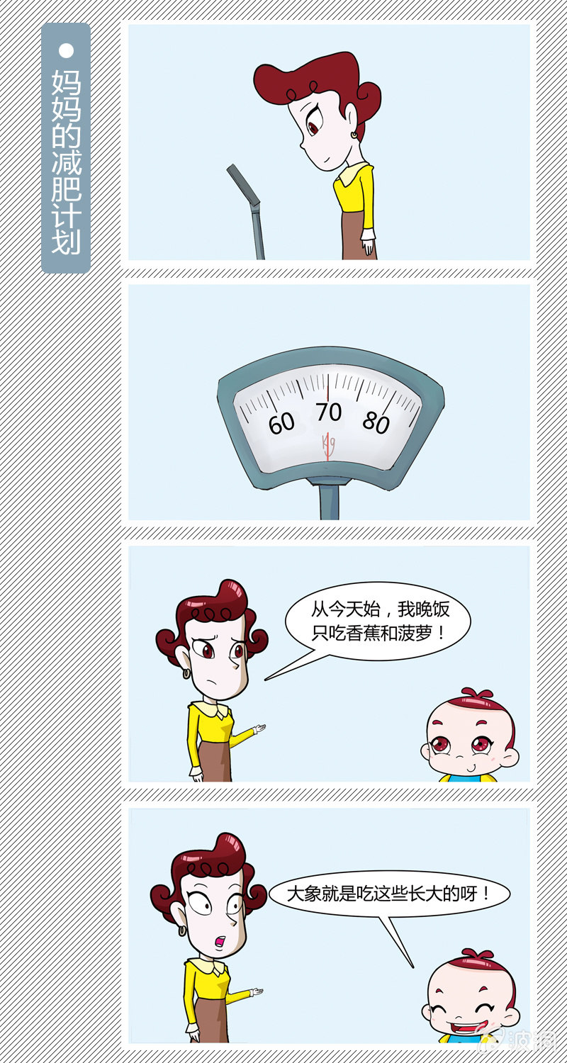 《多宝一家人家庭爆笑篇》妈妈的减肥计划 第1页