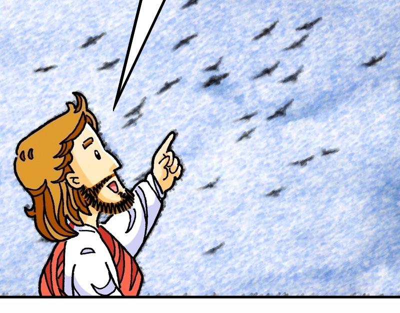《漫画马太福音》第06章不要为明天忧虑 第44页