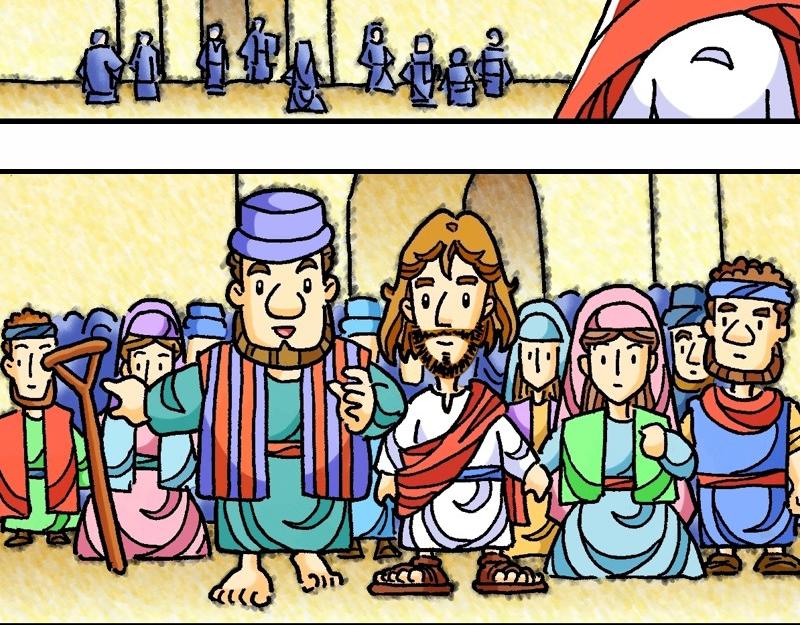 《漫画马太福音》第11章耶稣论施浸约翰 第35页