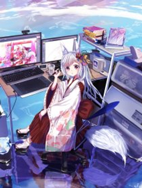 《绝对不会出门的宅狐》漫画封面图 - tl漫画