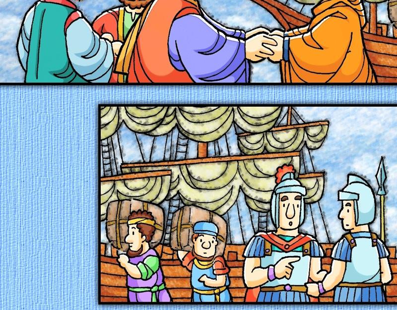 《漫画使徒行传》第28章福音之火在罗马 第35页