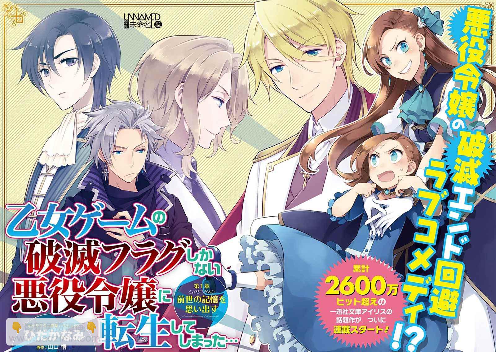 《转生成为了只有乙女游戏破灭 Flag 的邪恶大小姐》第1话 第2页
