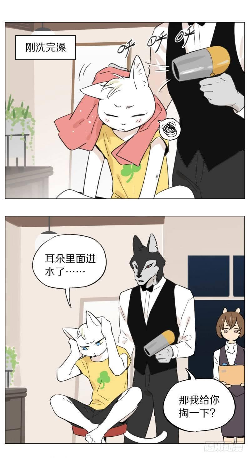 《狼仆和猫》洗完澡 第1页