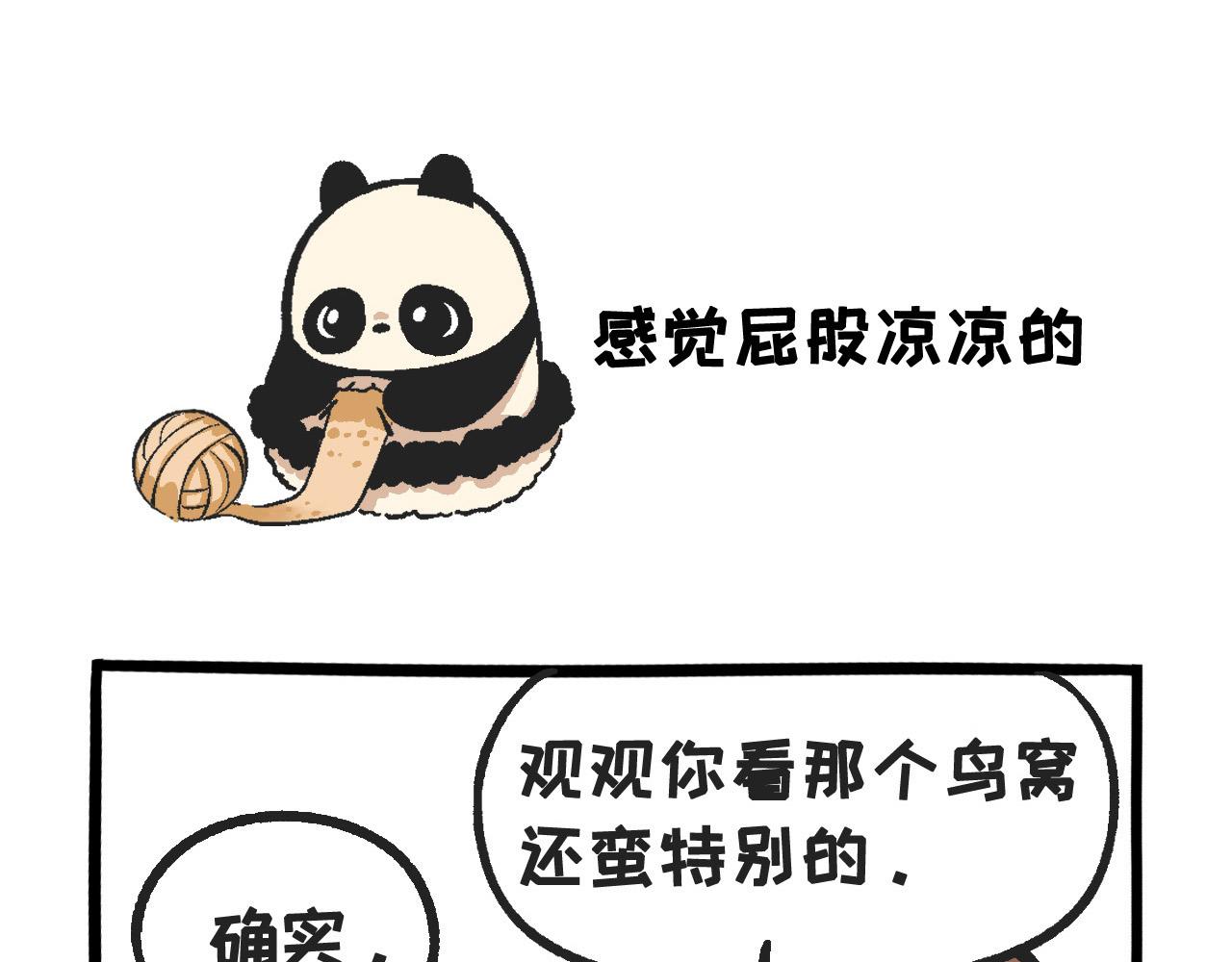 《熊猫观观的萌乐园》034 感觉屁股凉凉的 第1页