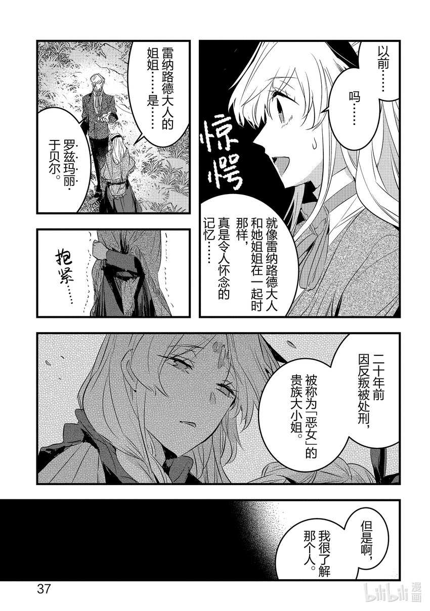 《转生后的反派大小姐并不期望报仇 THE COMIC》第12话 将炽热的思念寄托在信上 第13页
