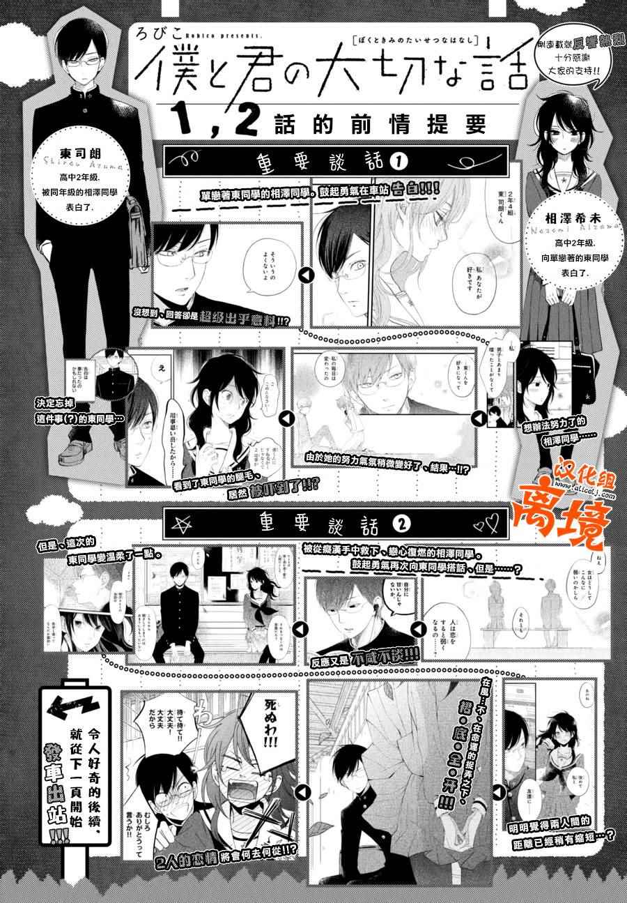 《我与你的重要谈话》第3话 第1页