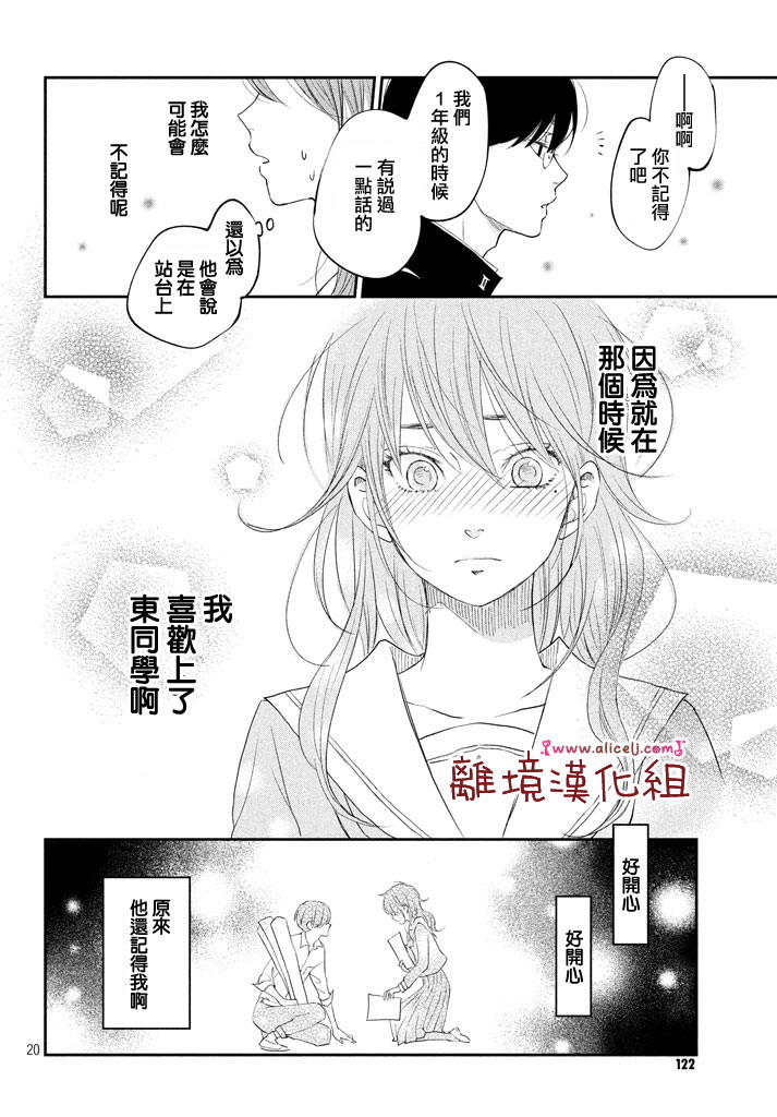 《我与你的重要谈话》第15话 东同学他忘记了（前篇） 第20页