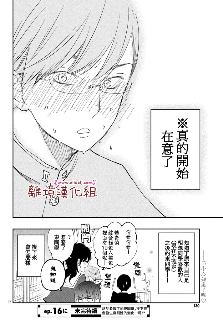 《我与你的重要谈话》第15话 东同学他忘记了（前篇） 第28页