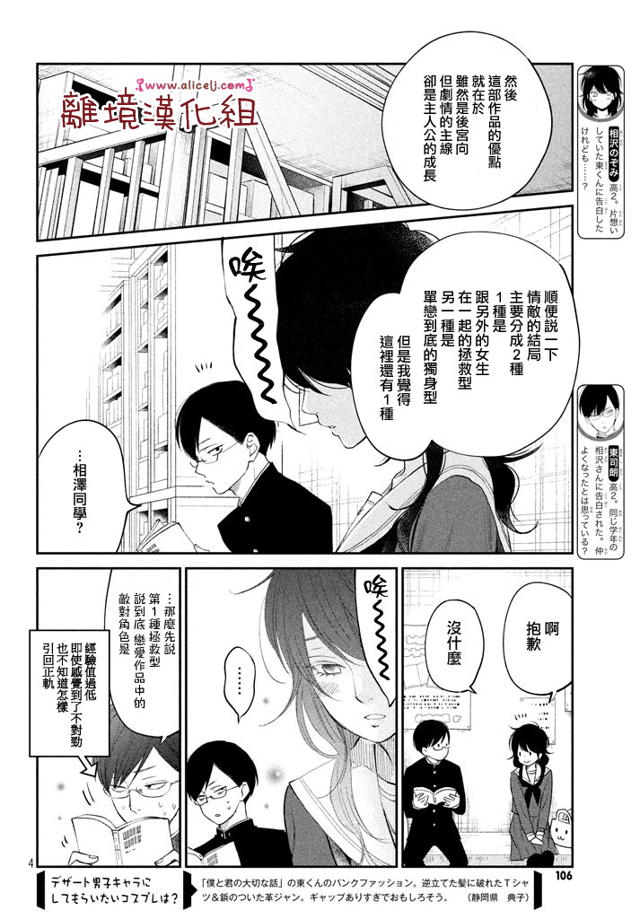 《我与你的重要谈话》第15话 东同学他忘记了（前篇） 第4页