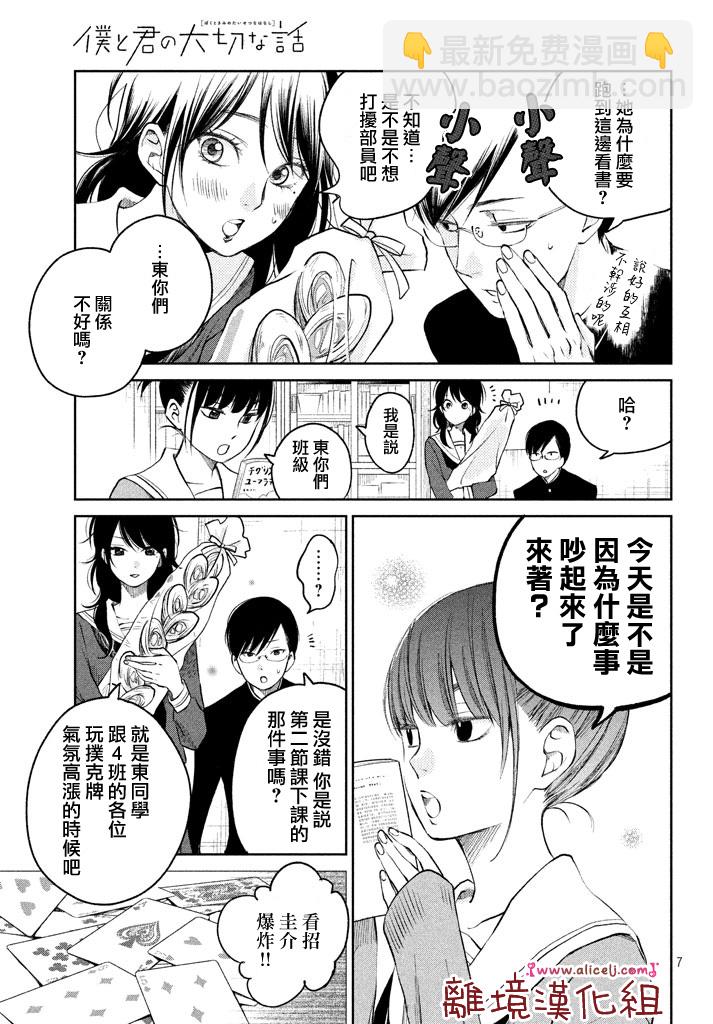 《我与你的重要谈话》第14话 文艺少女独自在塔上跳舞 第8页