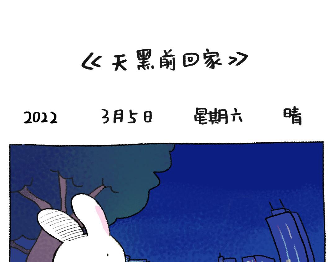 《打工兔日记》平凡的第40天——天黑前回家 第1页