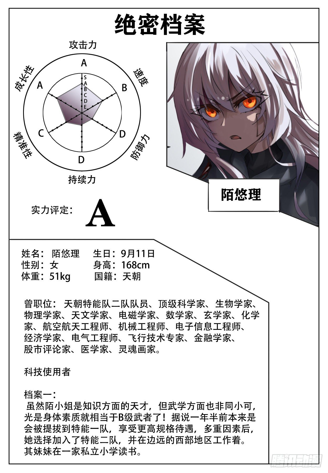 《终末（尸灾异变）》特别篇 角色档案2 第1页