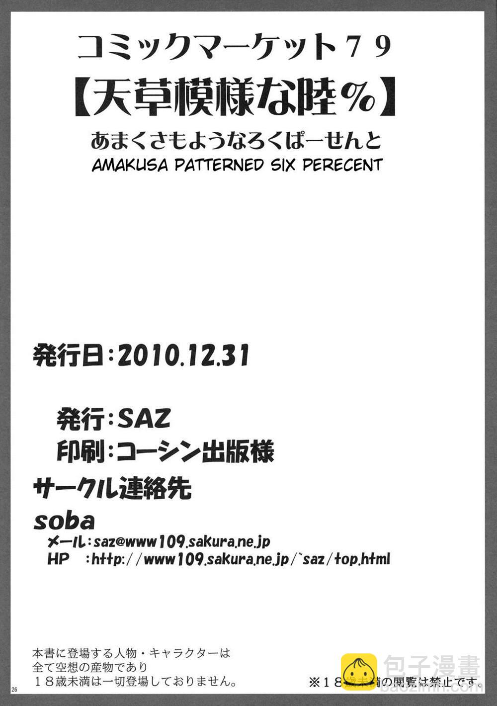 《魔法禁书目录本》(C79) [SAZ (soba)] Amakusa Moyou na Roku % (Toaru Majutsu no Index) 第24页
