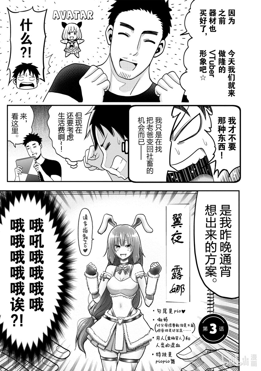 《关于我爸是美少女这件事》3 第3话 第1页