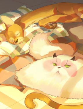 《一滩猫与一根猫》漫画封面图 - tl漫画