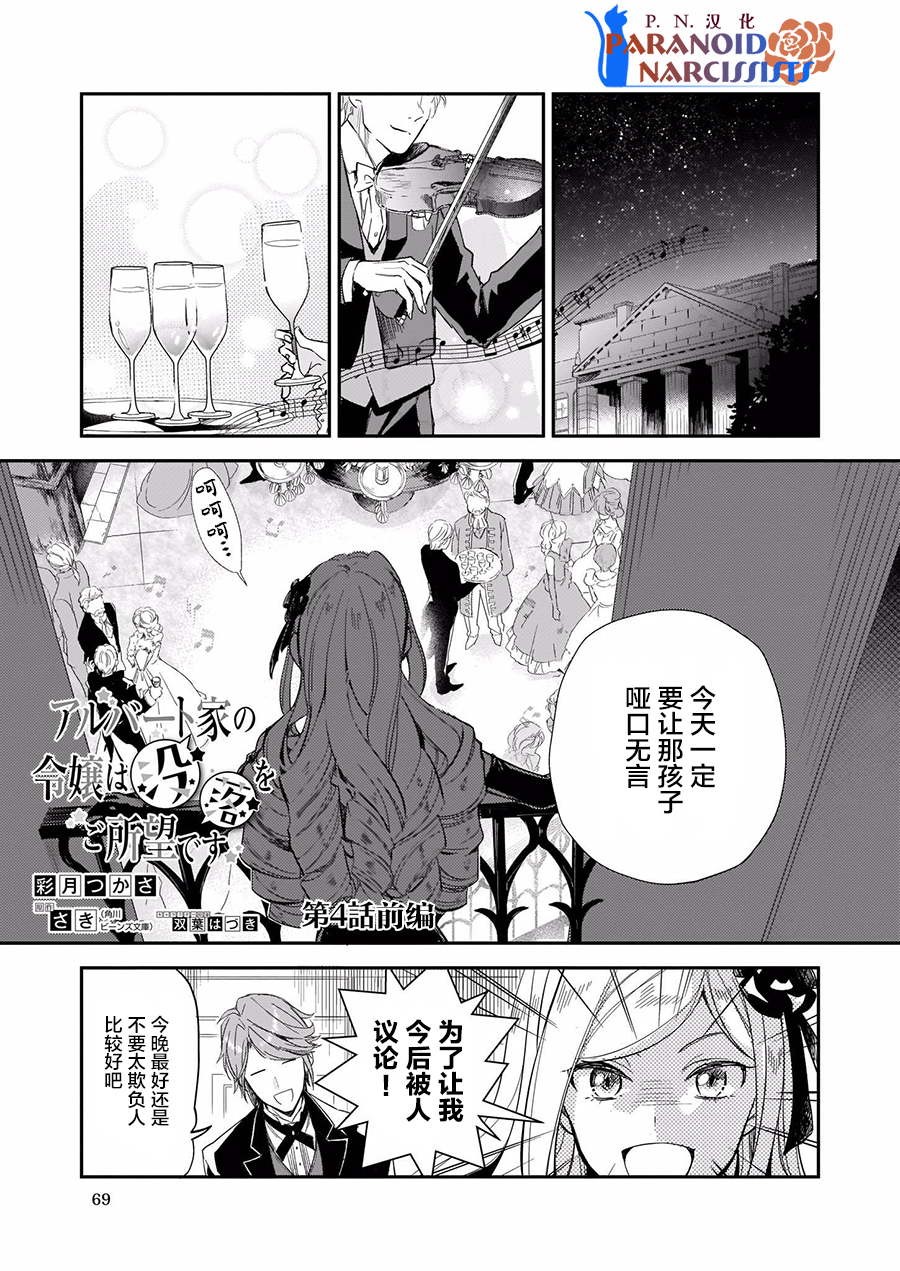 《阿尔伯特家的大小姐努力朝着没落进发》第4.2话 第1页
