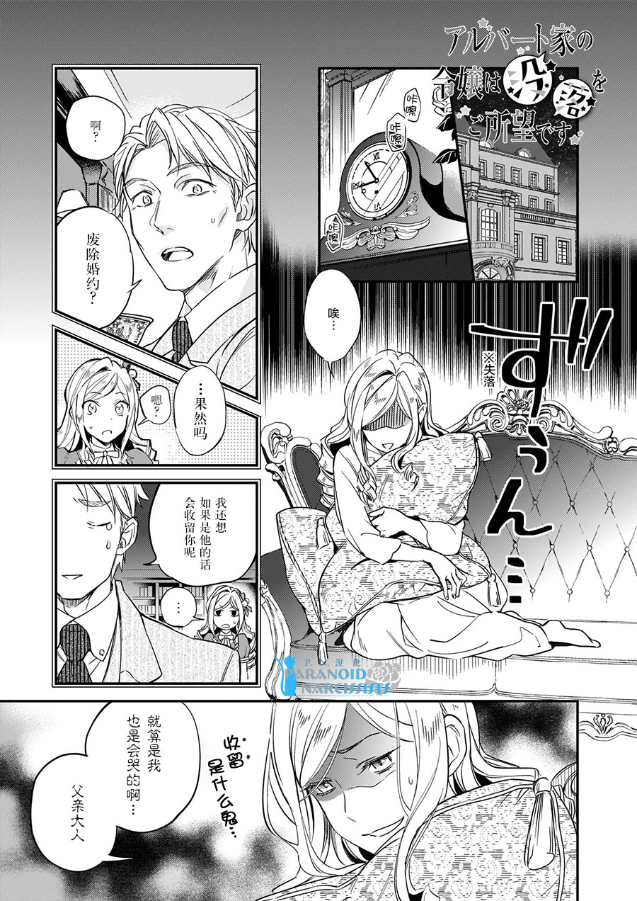 《阿尔伯特家的大小姐努力朝着没落进发》第7.2话 第1页