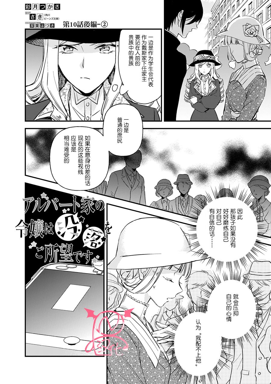 《阿尔伯特家的大小姐努力朝着没落进发》第12.2话 第1页