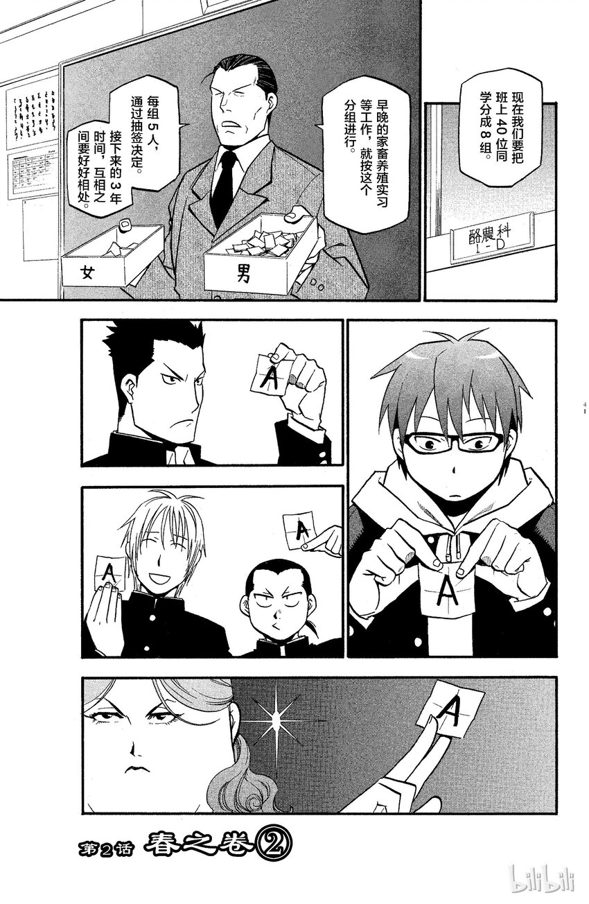 《银之匙》002 春之卷 第1页
