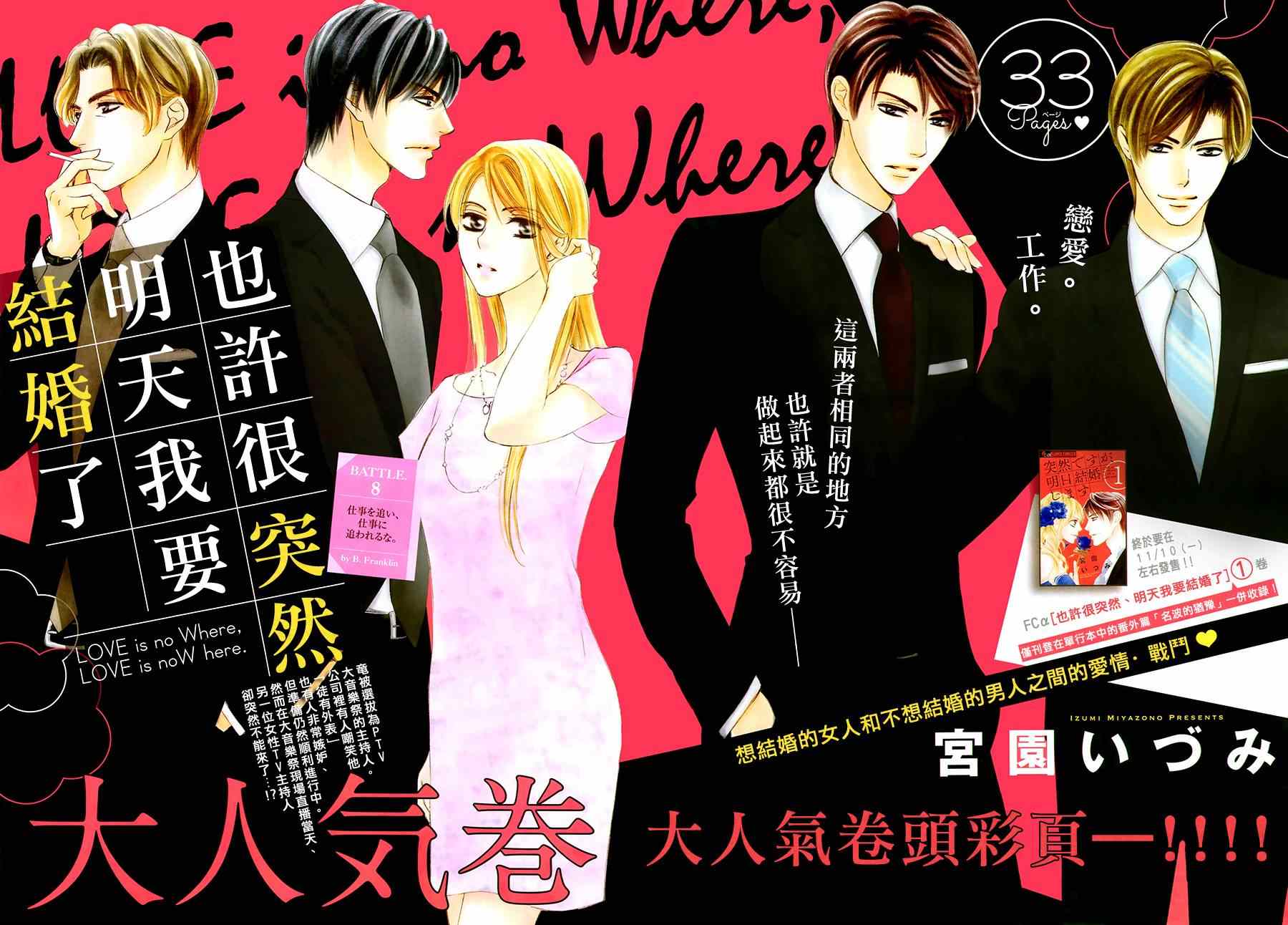 《也许很突然、明天我要结婚了》第8话 第1页