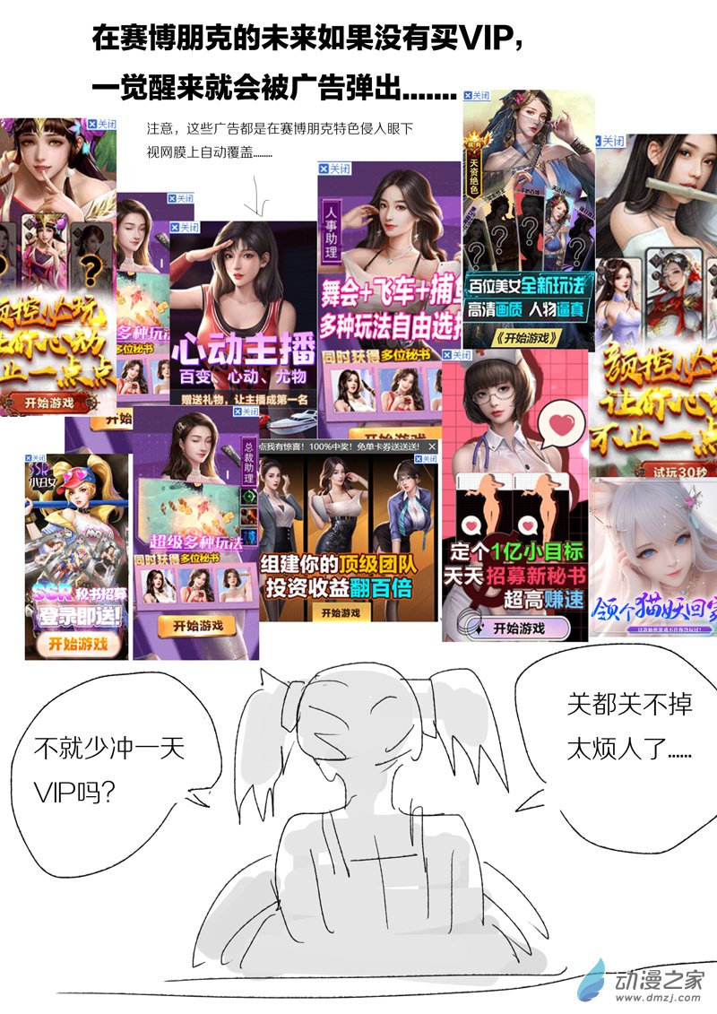 《烂活乐子绘画日更》赛博朋克的广告世界04 第4页