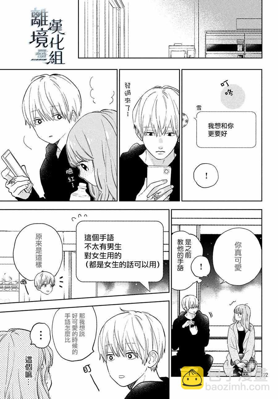 《指尖相触，恋恋不舍》第4话 第23页