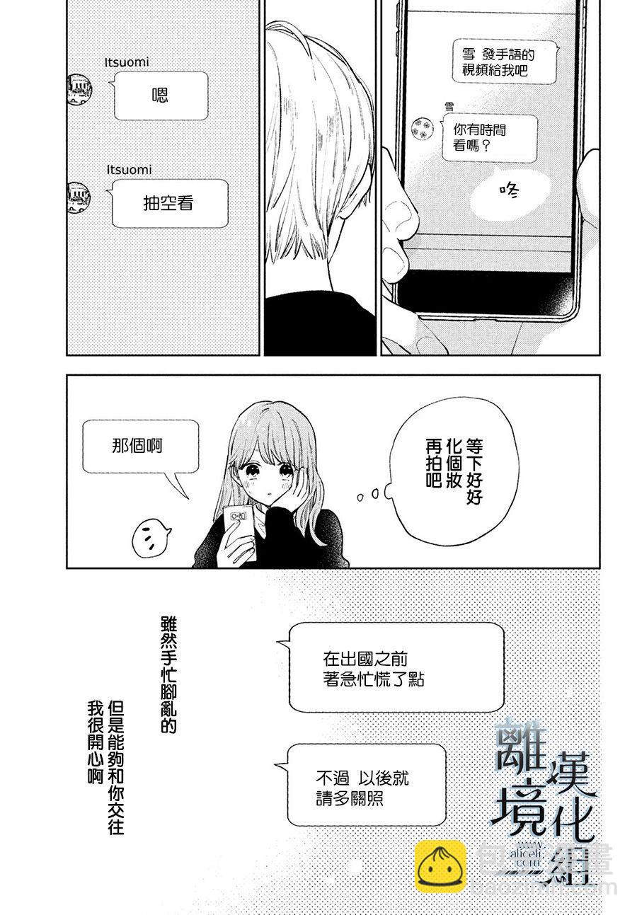 《指尖相触，恋恋不舍》第11话 第27页