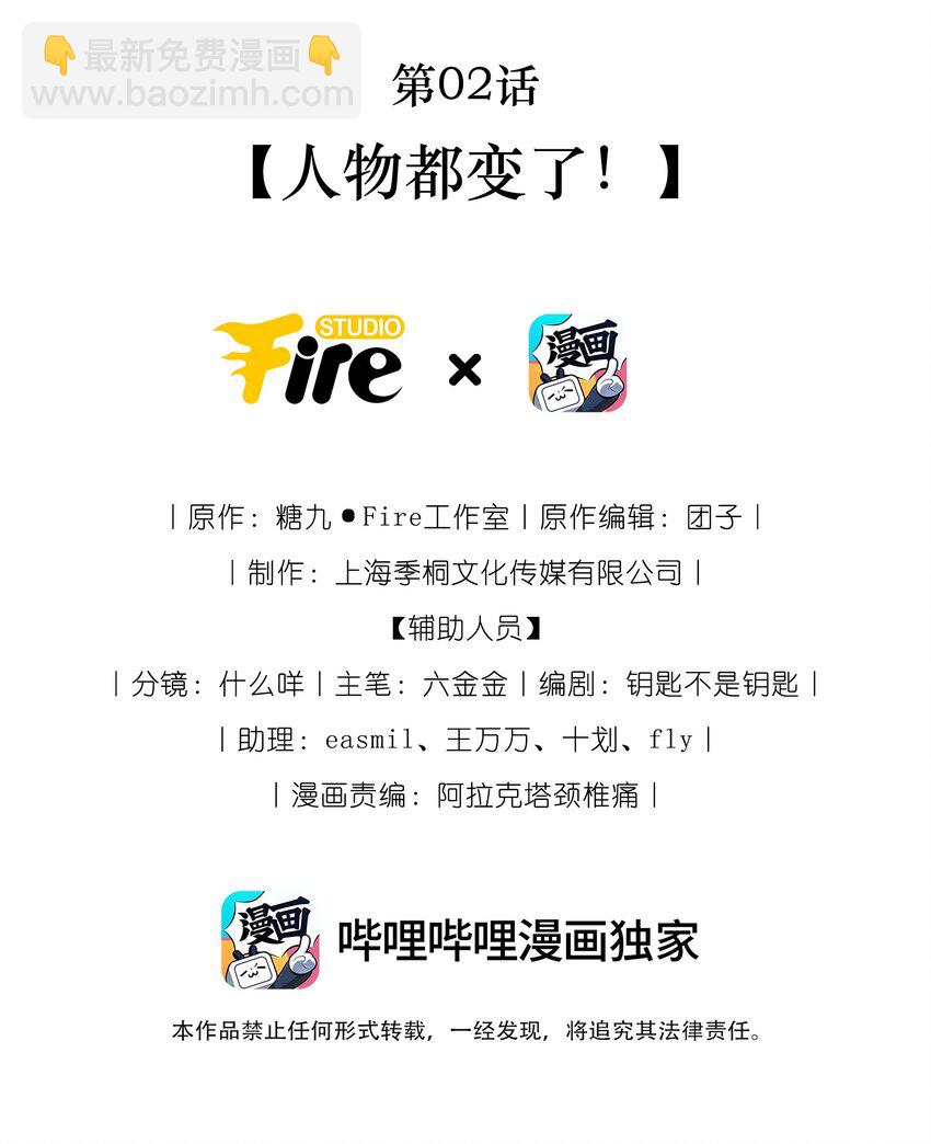 《穿书后我被病娇男二套路了》第02话 人物都变了！ 第2页