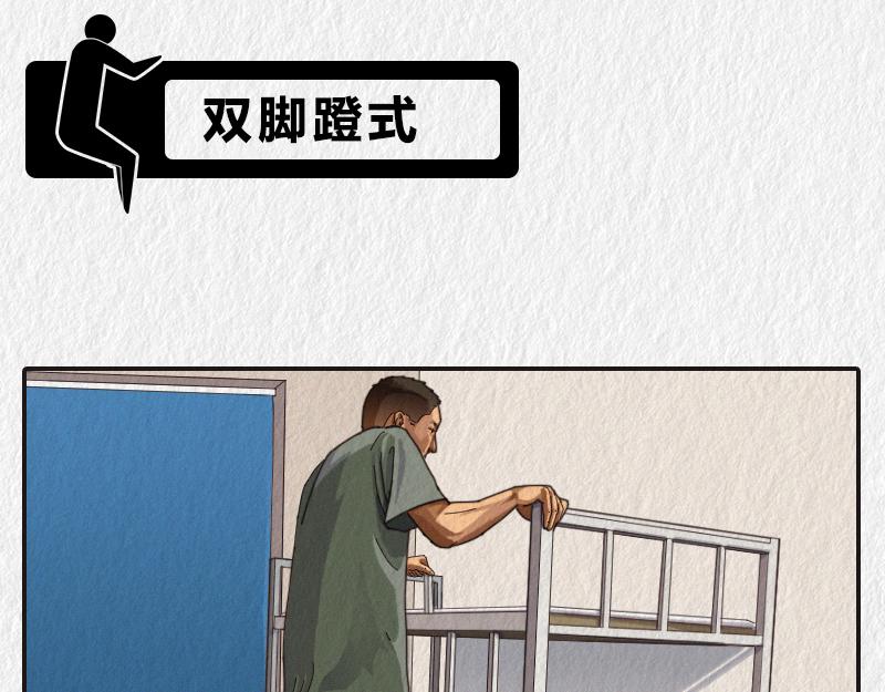 《漫说新兵连趣事》来看看上铺的兄弟如何上床 第19页