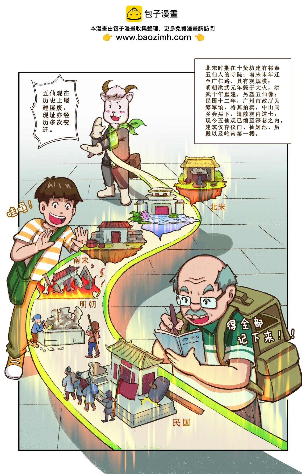 《广府文化遗产漫画册》第5话 五仙观奇遇（上） 第11页
