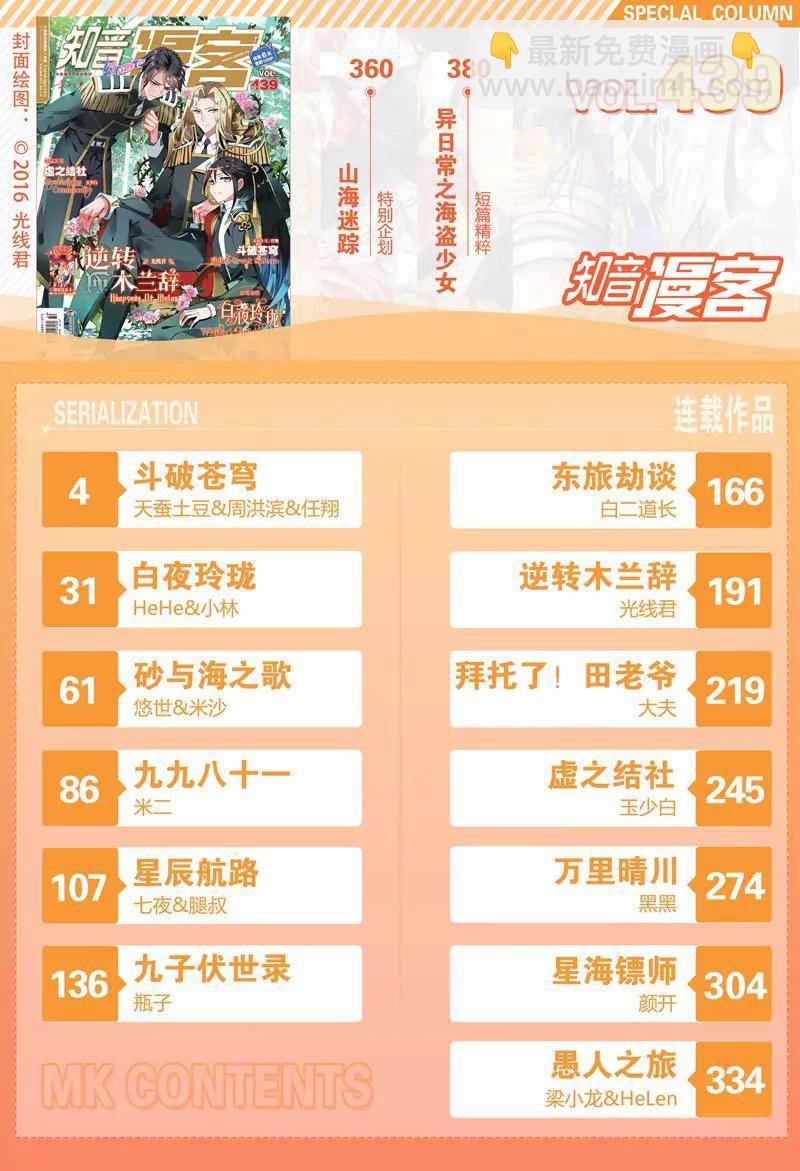 《知音漫客全本》第439期 第2页