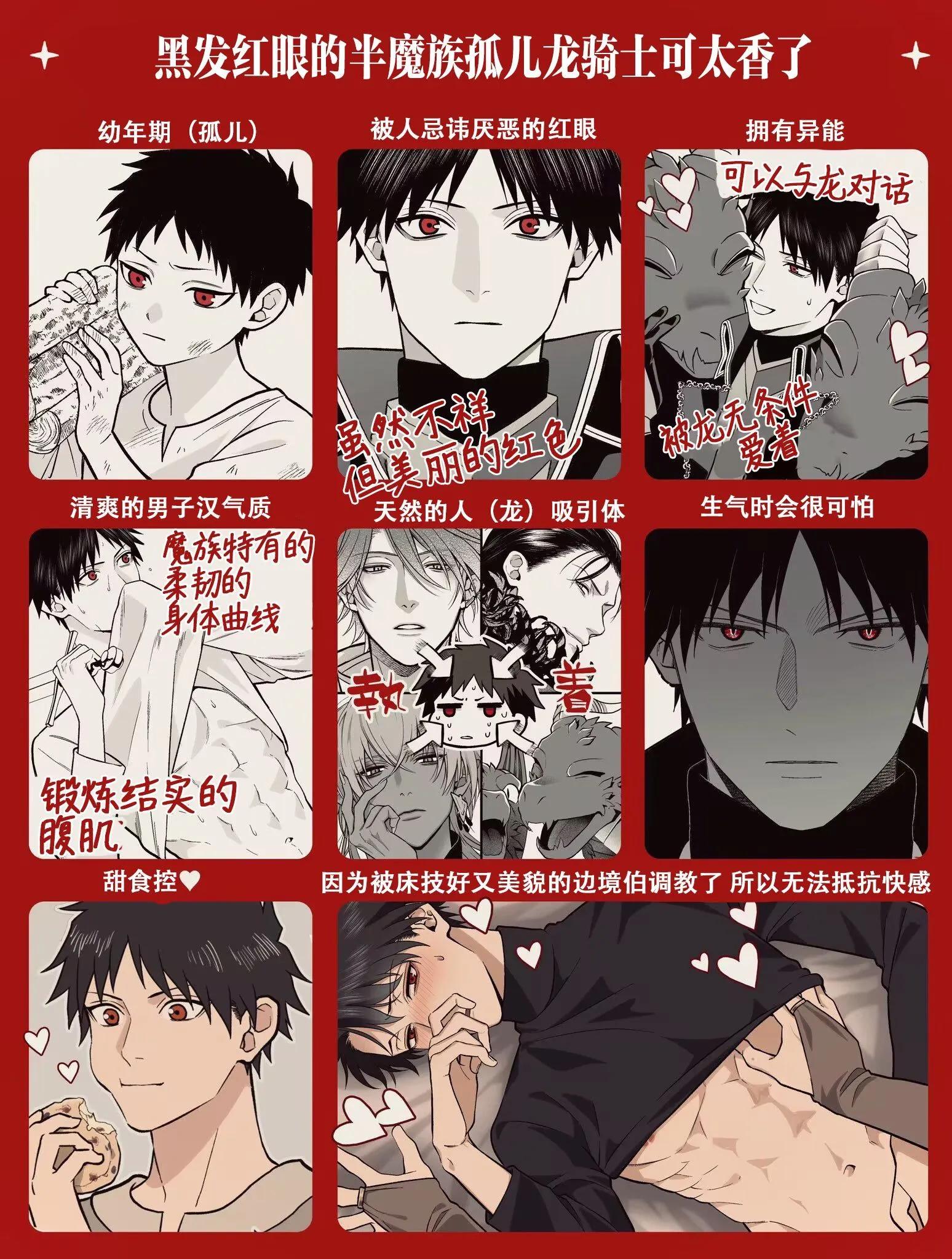 《半魔族龙骑士、被边境伯爵念念不忘》推特彩图2 第1页