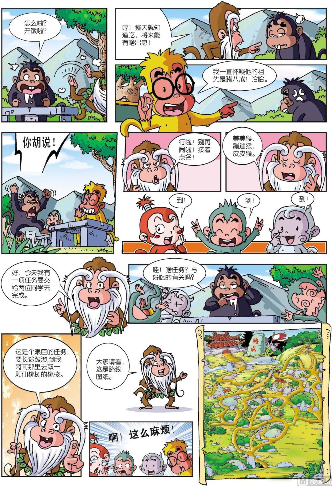 《聪明猴与煳涂猴》第01话 聪明猴与煳涂猴01 第2页