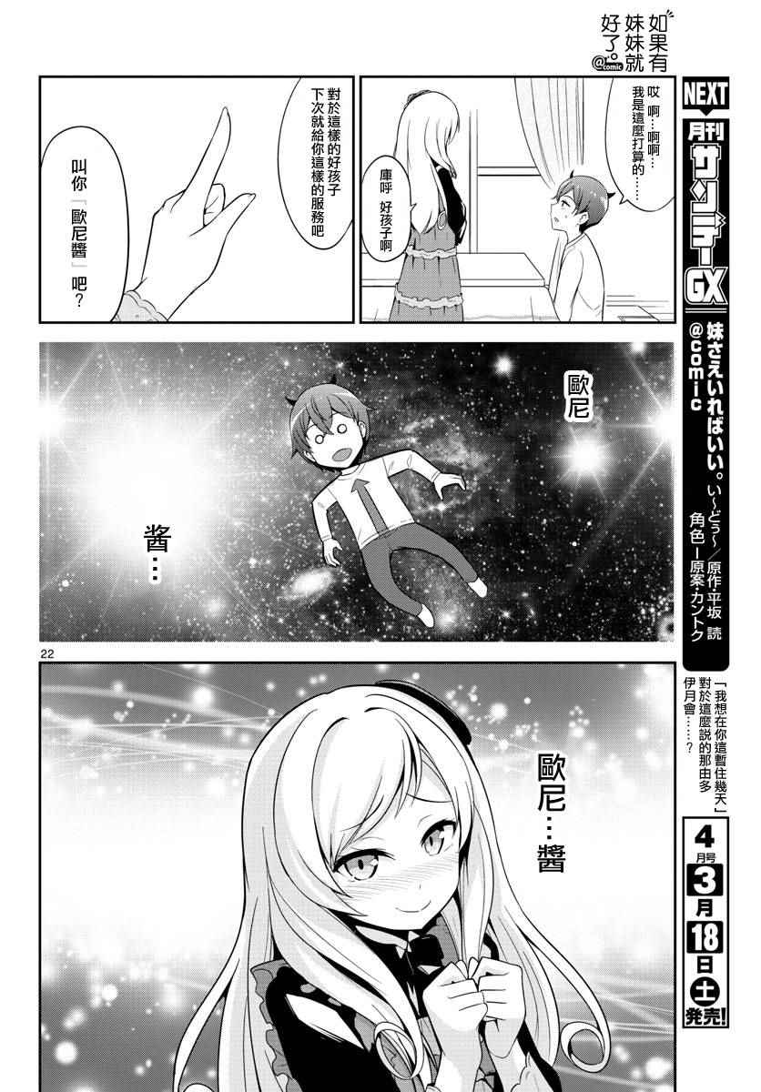 《如果有妹妹就好了》第15话 第22页
