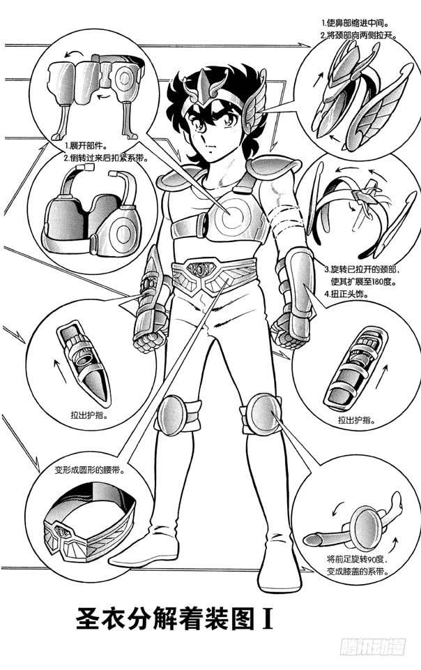 《圣斗士星矢（番外篇）》番外1 圣衣分解着装图 第1页