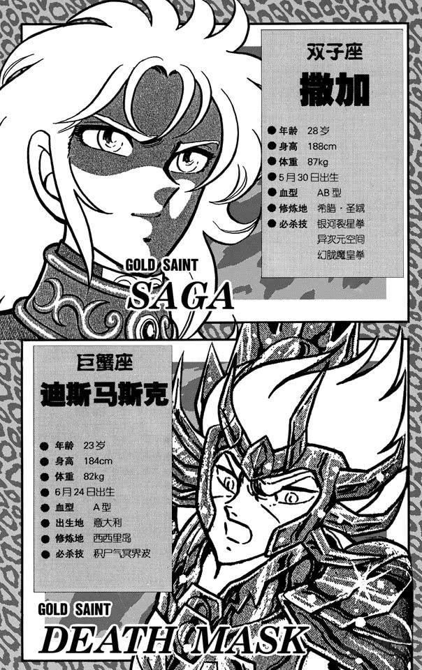 《圣斗士星矢（番外篇）》番外12 CHARACTER DATA 第19页