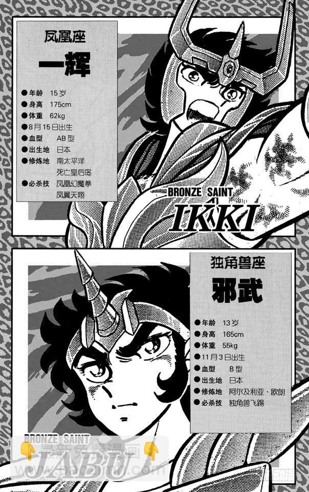 《圣斗士星矢（番外篇）》番外12 CHARACTER DATA 第4页