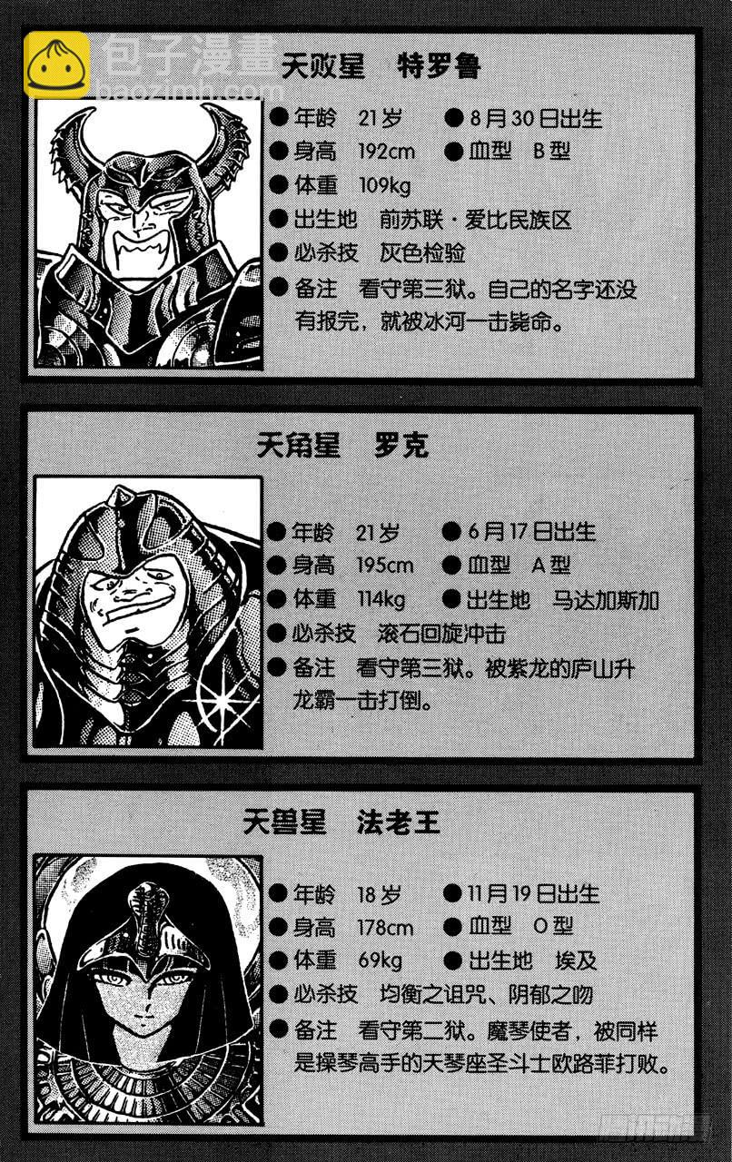 《圣斗士星矢（番外篇）》番外30 CHARACTER DATA 第10页